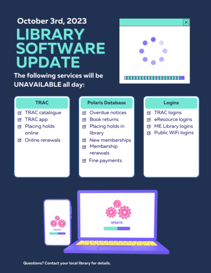 Library Software Update Oct. 3